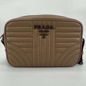 Prada Soft Calfskin Diagramme Camera Bag Cammeo
